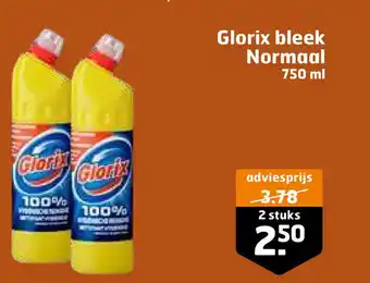 Trekpleister Glorix bleek normaal 750 ml aanbieding