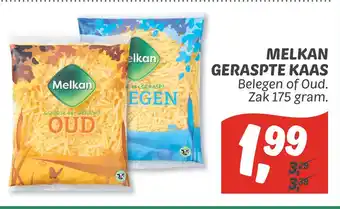 Dekamarkt Melkan geraspte kaas aanbieding