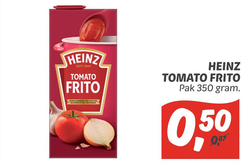 Heinz tomato frito aanbieding bij Dekamarkt