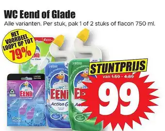 Dirk Wc eend of glade aanbieding