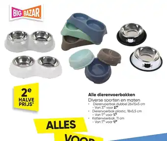 Big Bazar Alle Dierenvoerbakken, Dierenvoerbak plastic, 18x5,5 cm aanbieding