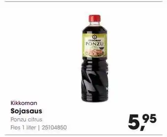 HANOS Kikkoman sojasaus ponzu citrus aanbieding