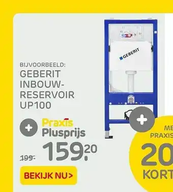 Praxis Geberit inbouwreservoir up100 aanbieding