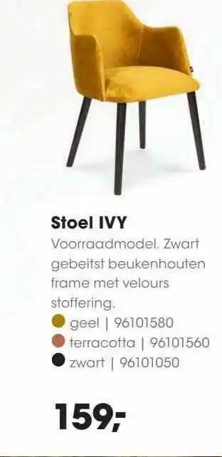 HANOS Stoel ivy aanbieding