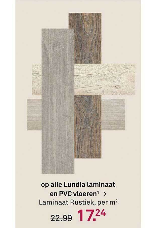 Op alle lundia laminaat en pvc vloeren¹ > laminaat rustiek aanbieding