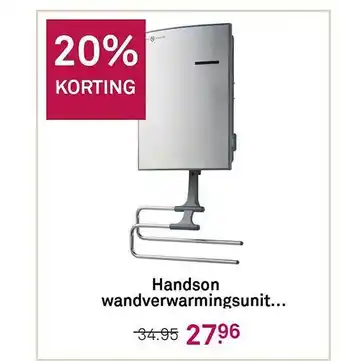 Karwei Handson wandverwarmingsunit... 20% korting aanbieding