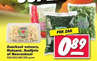 Nettorama Zuurkool vatvers, hutspot, andijvie of boerenkool aanbieding