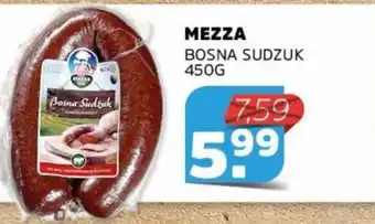 Sahan Supermarkten Mezza bosna sudzuk 450G aanbieding