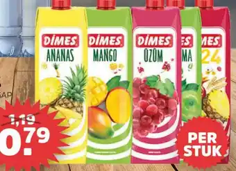 Sahan Supermarkten Dimes vruchtensap 1L aanbieding