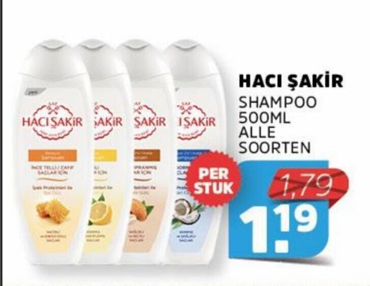 Haci Sakir Shampoo KOKOS – 500 Ml, Mit Kokosnuss-Extrakt | Für Geschmeidiges, Glänzendes Haar
