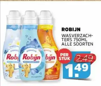 Sahan Supermarkten Robijn wasverzachters 750ML aanbieding