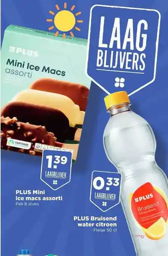 PLUS Plus Mini Ice Macs Assorti Of Plus Bruisend Water Citroen aanbieding