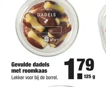 ALDI Gevulde Dadels Met Roomkaas 125g aanbieding