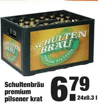 ALDI Schultenbräu Premium Pilsener Krat aanbieding