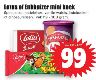 Dirk Lotus of enkhuizer mini koek aanbieding