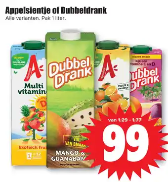 Dirk Appelsientje of dubbeldrank aanbieding