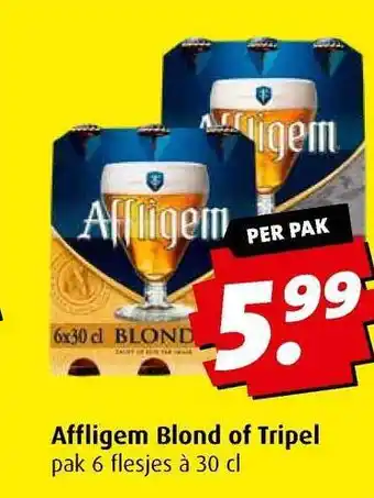 Boni Affligem blond of tripel aanbieding