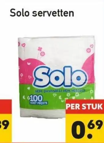 Tanger Markt Solo Servetten aanbieding