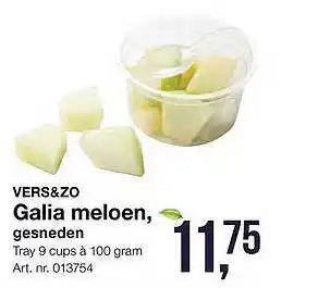 Bidfood Vers&Zo Galia Meloen, Gesneden 100g aanbieding