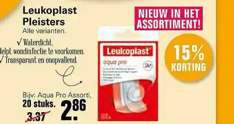 De Online Drogist Leukoplast Pleisters 15% Korting aanbieding