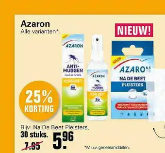 De Online Drogist Azaron 25% Korting aanbieding