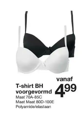 Zeeman T-Shirt BH Voorgevormd aanbieding