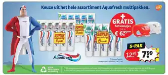 Kruidvat Aquafresh tandpasta coolmint aanbieding