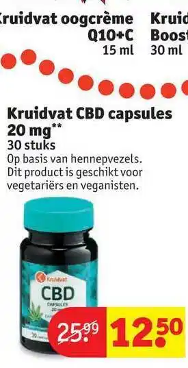 Kruidvat Kruidvat cbd capsules 20 mg aanbieding