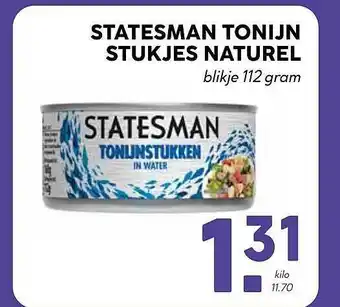 Boon`s Markt Statesman tonijn stukjes naturel aanbieding