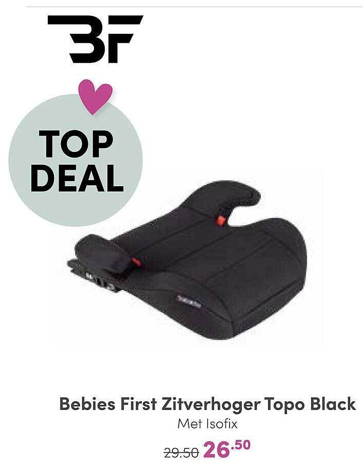 Bebies first zitverhoger topo black aanbieding bij Baby & Tiener