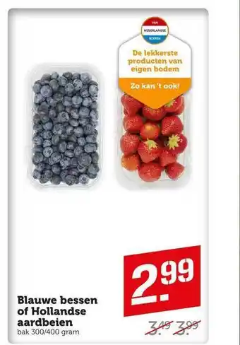 CoopCompact Blauwe bessen of hollandse aardbeien aanbieding