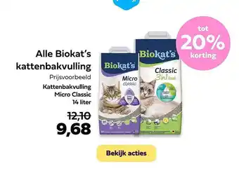 Plein.nl Alle biokat's kattenbakvulling tot 20% korting aanbieding