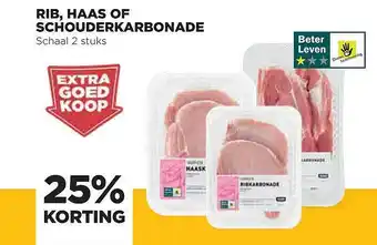 Jumbo Rib, haas of schouderkarbonade 25% korting aanbieding