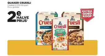 Jumbo Quaker cruesli aanbieding