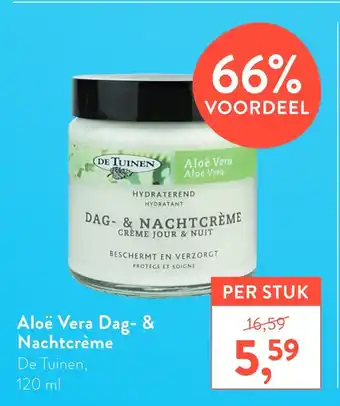 Holland & Barrett Aloë Vera Dag- & Nachtcrème 120ML aanbieding