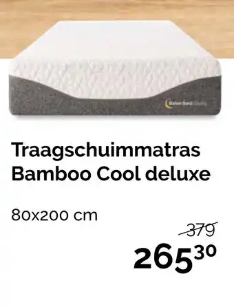 Beter Bed Traagschuimmatras Bamboo Cool deluxe 80x200 cm aanbieding