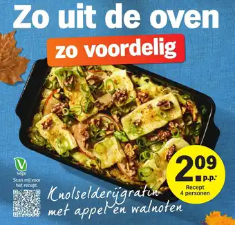 Albert Heijn knolselderygratin met appel en walnoten aanbieding