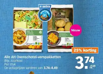 Albert Heijn Alle AH ovenschotel-verspakketten per stuk aanbieding