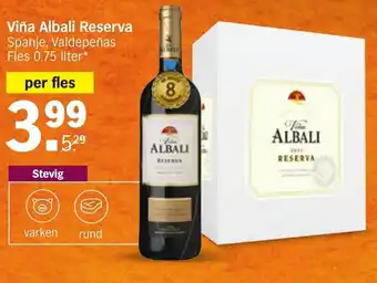 Albert Heijn vina albali reserva per fles aanbieding