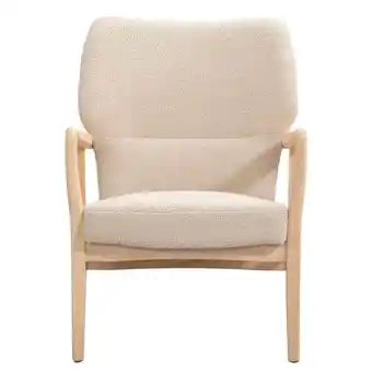 Leen Bakker Fauteuil mila - stof - wit aanbieding