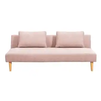 Leen Bakker Slaapbank perth - roze - 74x180x86 cm aanbieding