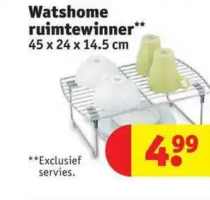 Kruidvat Watshome ruimtewinner aanbieding