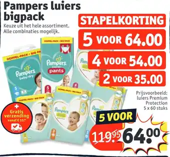 Kruidvat Pampers luiers bigpack aanbieding