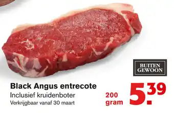 Hoogvliet Buiten Gewoon Black Angus entrecote 200g aanbieding