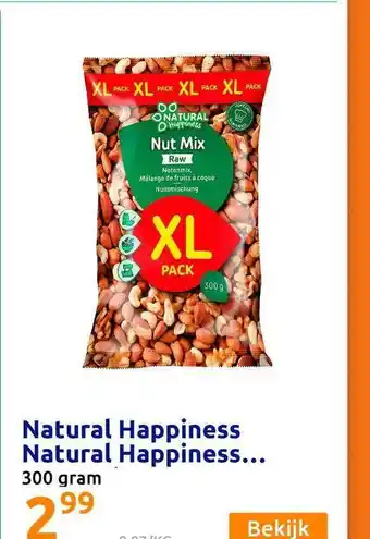 Action Natural happiness natural happiness 300 Gram aanbieding