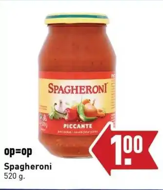 ALDI Spagheroni aanbieding