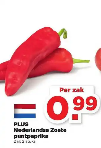 PLUS Plus nederlandse zoete puntpaprika aanbieding