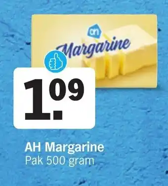 Albert Heijn AH margarine pak 500 gram aanbieding