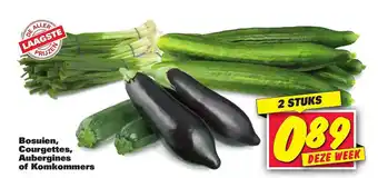 Nettorama Bosuien, courgettes, aubergines of komkommers aanbieding