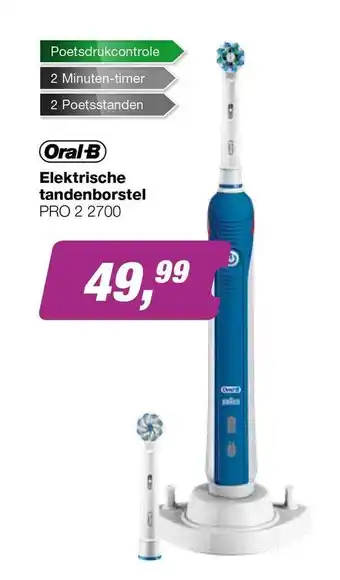 EP Oral-B Elektrische Tandenborstel PRO 2 2700 aanbieding